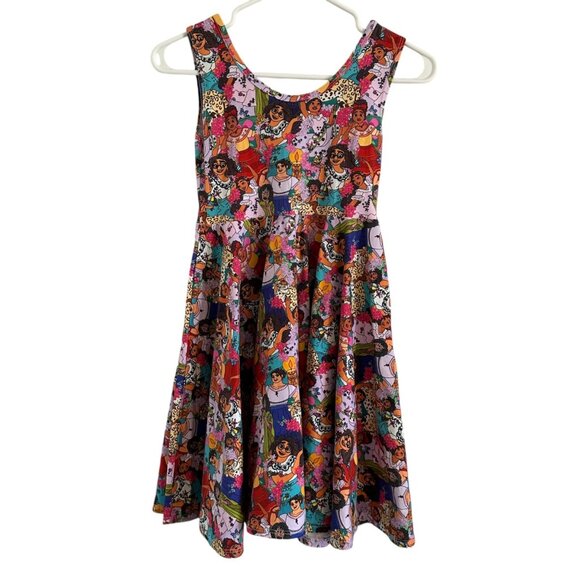 Wild Rich Kids twirl Dress girls size 11/12 Encanto Disney print sleeveless - Picture 3 of 10